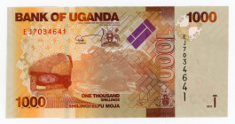 Uganda 1000 Shillings 2017
P# 49e; # EJ7034641; UNC