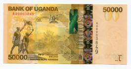 Uganda 50000 Shillings 2010
P# 54a; # AA0003849; UNC