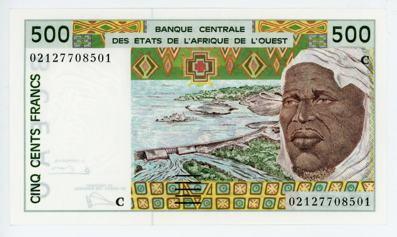 West African States Burkina Faso 500 Francs 2002 C
P# 310Cm; #02127708501; UNC