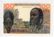 West African States Togo 100 Francs 1961 - 1965 (ND) T
P# 801Tg; # T272 96270; UNC