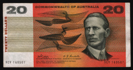 Australia Commonwealth 20 Dollars 1966 - 1972 Early Type
P# 41c; VF