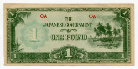Oceania 1 Pound 1942 (ND) Japanese Occupation - WW II
P# 4a; # AO; AUNC