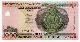 Vanuatu 1000 Vatu 2002 (ND)
P# 10b; # FF354123; UNC