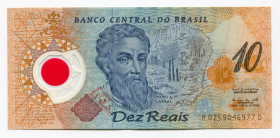 Brazil 10 Reais 2000
P# 248a; # A0259046977D; UNC