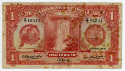 British Guiana 1 Dollar 1937
P# 12a; # E/7 16544; VG
