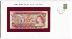 Canada 2 Dollars 1974 First Day Cover (FDC)
P# 86a; # UM8738645; Elizabeth II; 31th of December 1981; UNC
