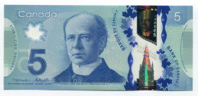 Canada 5 Dollars 2013
P# 106b; Macklem/Poloz (Prefix: HBG); UNC