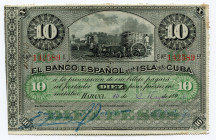 Cuba 10 Pesos 1896
P# 49a; # 142589 E; AUNC