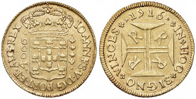 Joao V. 1706 - 1750
Brasilien. 4000 Reis, 1716. R-Rio de Janeiro
10,83g
Friedb. 27
vz/stgl