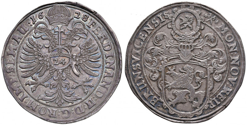 Taler (24 Groschen), 1628
Deutschland, Brauschweig Stadt. mit Titel Ferdinands I...