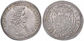 Johann Philipp Graf von Lamberg 1689 - 1712
Deutschland, Passau. Taler, 1703. Stempel von J.A. Seitz. Brustbild in geistlichem Gewand mit Birett nach ...