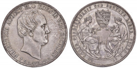 Friedrich August II. 1836 - 1854
Deutschland, Sachsen. Vereinsdoppeltaler / 3 1/2 Gulden, 1854. auf seinen Tod
F, Dresden
37,14g
AKS 116, Dav. 880, Ka...