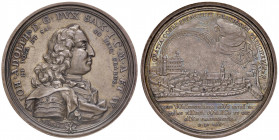 Johann Adolf II. 1736 - 1746
Deutschland, Sachsen Weissenfels. Taler - Medaille, 1737. auf die Huldigung in Weissenfels. Stempel von A. Vestner. Gehar...