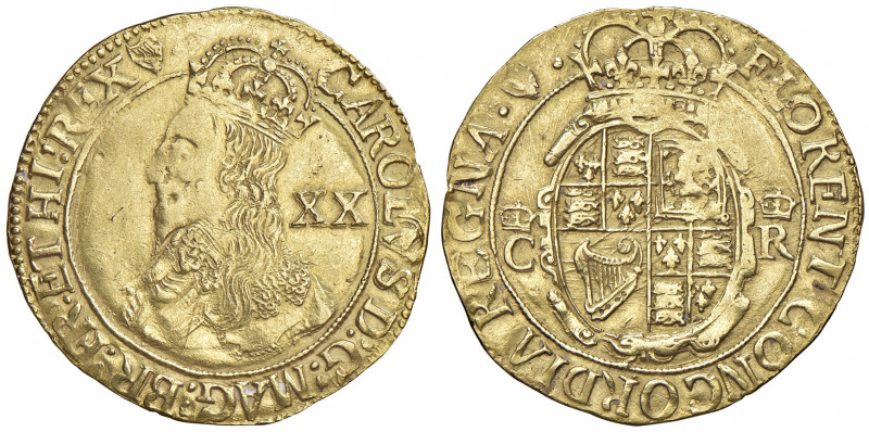 Charles I. 1625 - 1649
England. Unite (20 Shillings), o. Jahr (1632-33). London
...
