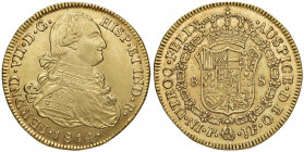 Fernando VII. 1808 - 1824
Kolumbien. 8 Escudos, 1814. P-JF - Popayan
27,05g
La Onza 1288, AC 1816, Friedb. 61
vz
