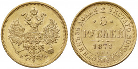 Alexander II. 1855 - 1881
Russland. 5 Rubel, 1878. SPB/AC, St. Petersburg
6,55g
Bitkin 27
vz/stgl