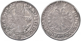 Maximilian II. 1564 - 1576
Taler, 1576. Budweis
28,71g
MzA. Seite 38
ss