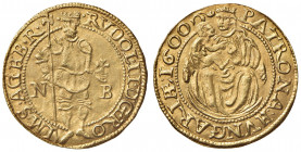 Rudolph II. 1576 - 1612
Dukat, 1600. N-B, Nagybanya
3,58g
MzA. Seite 86
vz