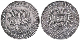 Matthias II. 1612 - 1619
3 Kaiser Taler, o.J.. Prag
29,10g
MzA. Seite 98
ss/vz