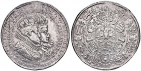 Ferdinand II. 1619 - 1637
1 3/4 Schautaler, 1622. auf die Hochzeit
St. Veit
52,76g
Her. 1715
ss+
