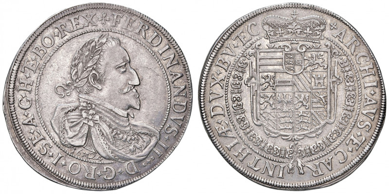 Ferdinand II. 1619 - 1637
Taler, 1624. St. Veit
28,37g
Her. 467a
f.vz/vz