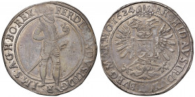 Ferdinand II. 1619 - 1637
Taler, 1624. Prag
28,81g
Her. 485b
übliche Prägeschwächen
ss/vz