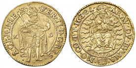 Ferdinand II. 1619 - 1637
Dukat, 1630. K-B, Kremnitz
3,41g
Her. 237
ss/vz