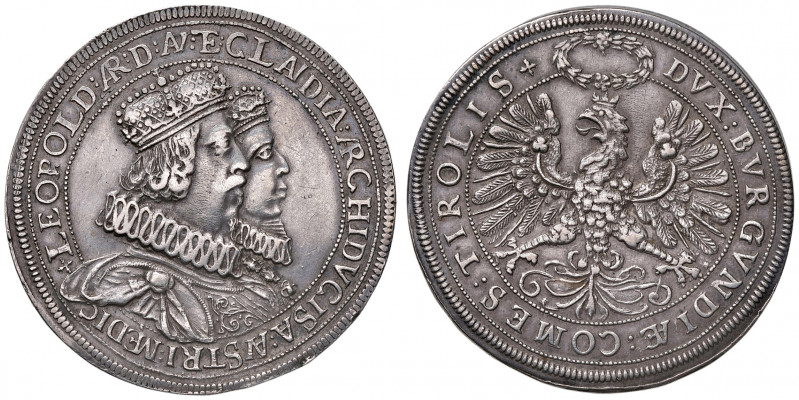 Erzherzog Leopold V. 1619 - 1632
2 Taler, o. Jahr. auf die Hochzeit mit Claudia ...