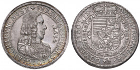 Erzherzog Ferdinand Karl 1632 - 1662
Taler, 1654. Hall
28,66g
Enz. 34
f.stgl