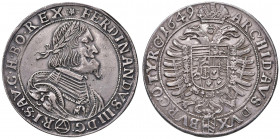 Ferdinand III. 1637 - 1657
Taler, 1649. Wien
29,13g
Her. 384
f.vz/vz