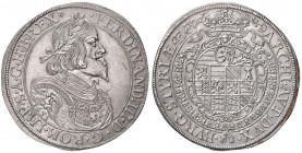 Ferdinand III. 1637 - 1657
Taler, 1651. Graz
28,32g
Her. 404a
vz/stgl