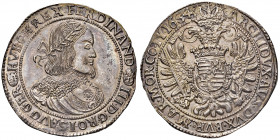 Ferdinand III. 1637 - 1657
Taler, 1654. K-B, Kremnitz
28,00g
Her. 482
f.stgl/stgl