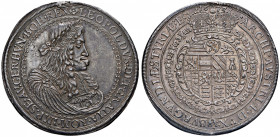 Leopold I. 1657 - 1705
2 Taler, 1675. IAN, Graz
57,32g
Her. 565
Henkelspur
ss/vz