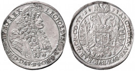 Leopold I. 1657 - 1705
Taler, 1691. K-B, Kremnitz
28,12g
Her. 733
stgl