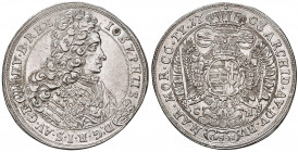 Joseph I. 1705 - 1711
Taler, 1708 aus 07. I.G.S // CH/CSH, Preßburg
28,48g
Her. 155
Kratzer im Avers
ss
