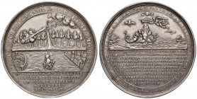 Karl VI. 1711 - 1740
Silbermedaille, 1724. auf den Tod von Stephan Wessélenyi Freiherr von Hadad 1674 - 1734, eine Zeder wird von 2 Blitzen gefällt, u...