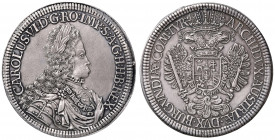 Karl VI. 1711 - 1740
2 Taler, o. Jahr. Hall
57,17g
Her. 281
vz/stgl