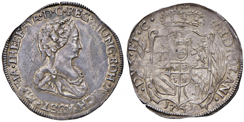 Maria Theresia 1740 - 1780
1/4 Filippo, 1741. Mailand
6,97g
Fr. 1855, Her. 1727,...