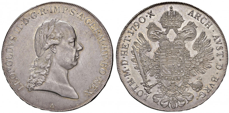 Leopold II. 1790 - 1792
Taler, 1790. A, Wien
28,10g
Her. 34
vz/stgl