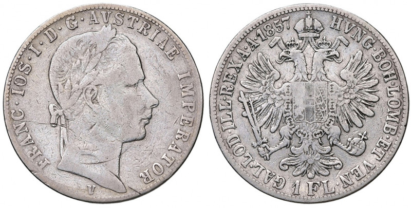 Franz Joseph I. 1848 - 1916
1 Gulden / 1 Florin, 1857. V, Venedig
12,12g
Fr. 144...