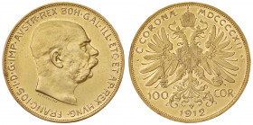 Franz Joseph I. 1848 - 1916
100 Kronen, 1912. Wien
34,00g
Fr. 1920
kleiner Randfehler
vz