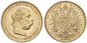 Franz Joseph I. 1848 - 1916
20 Kronen, 1901. Wien
6,78g
Fr. 1933
f.stgl