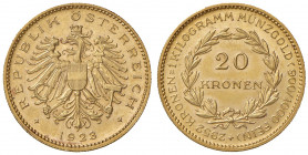 20 Zollkronen, 1923
1. Republik 1918 - 1933 - 1938. Wien. 6,80g
Her. 3
stgl