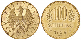 100 Schilling, 1928
1. Republik 1918 - 1933 - 1938. Wien. 23,57g
Her. 7
f.stgl