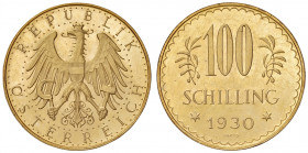 100 Schilling, 1930
1. Republik 1918 - 1933 - 1938. Wien. 23,58g
Her. 9
vz/stgl