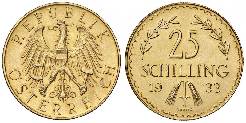 25 Schilling, 1933
1. Republik 1918 - 1933 - 1938. Wien. 5,90g
Her. 23
stgl