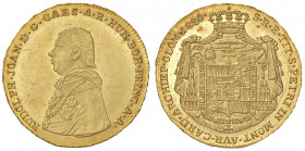 Rudolf Johann Erzherzog von Österreich 1819 - 1830
Olmütz. Dukat, 1820. Wien
3,50g
Suchomel/Videman 1207, Friedberg 107
f.stgl