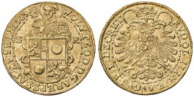 Wolf Dietrich von Raitenau 1587 - 1612
Erzbistum Salzburg. 2 Dukaten, 1589. Salzburg
7,00g
HZ 754
f.vz/vz