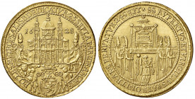 Paris Graf Lodron 1619 - 1653
Erzbistum Salzburg. 10 Dukaten, 1628. Salzburg
34,74g
HZ 1251
vz