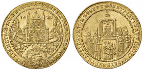 Paris Graf Lodron 1619 - 1653
Erzbistum Salzburg. 5 Dukaten, 1628. Salzburg
17,40g
HZ 1262
kleines Graffito V
vz